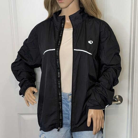 Pearl Izumi Jacket Women's Size Large Black Full-Zip Windbreaker Zephrr Cycling - Picture 1 of 16